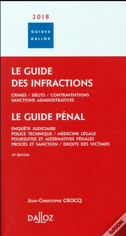 Capa do artigo Le Guide Des Infractions (Édition 2018)