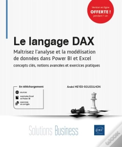 Capa do artigo Le Langage Dax : Maîtrisez L'Analyse Et La Modélisation De Données Dans Power Bi Et Excel : Concepts Clés, Notions Avancées Et Exercices Pratiques