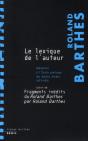 Le Lexique De L'Auteur ; Fragments Inédits - Preview