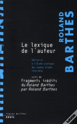 Capa do artigo Le Lexique De L'Auteur ; Fragments Inédits