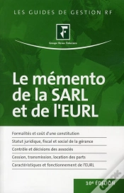 Capa do artigo Le Memento De La Sarl Et De L
