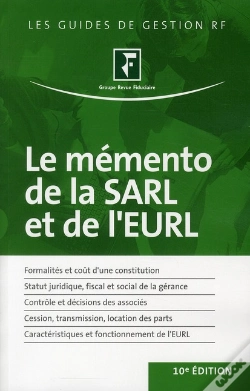 Capa do artigo Le Memento De La Sarl Et De L'Eurl