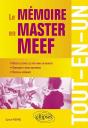 Le Mémoire En Master Meef - Tout-En-Un - Preview