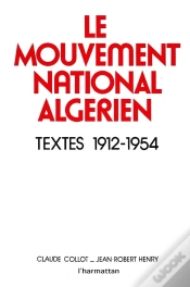 Capa do artigo Le Mouvement National Algérien ; Textes 1912-1954