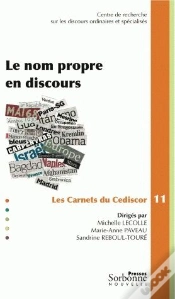Capa do artigo Le Nom Propre En Discours