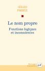 Le Nom Propre ; Fonctions Logiques Et Inconscientes - Preview