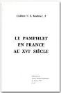 Le Pamphlet En France Au Xvi Siècle - Preview