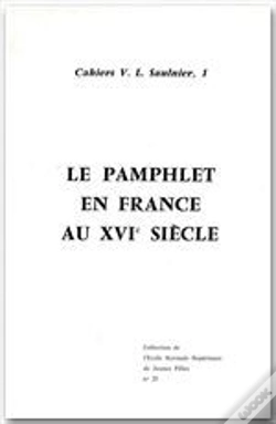 Capa do artigo Le Pamphlet En France Au Xvi Siècle