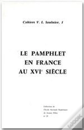 Capa do artigo Le Pamphlet En France Au Xvi Siècle