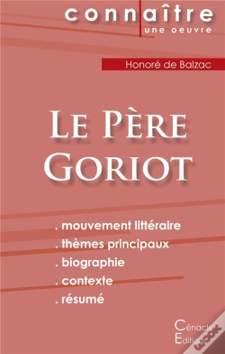 Capa do artigo Le Père Goriot, D'Honoré De Balzac