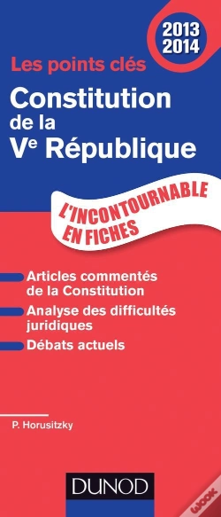 Capa do artigo Le Petit De La Constitution De La Ve République (Édition 2013)