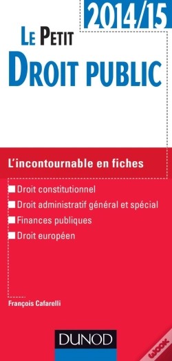 Capa do artigo Le Petit Droit Public 2014-2015 ; 2e Édition
