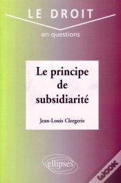 Capa do artigo Le Principe De Subsidiarité