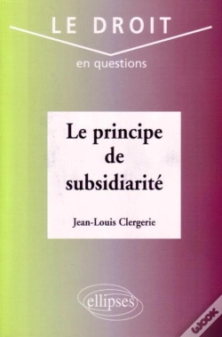 Capa do artigo Le Principe De Subsidiarité