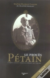 Capa do artigo Le Procès Pétain T.1