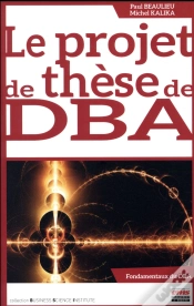 Capa do artigo Le Projet De Thèse De Dba