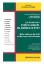 Le Rapport Annuel Du Conseil D'Etat ; Entre Science Du Droit Et Discours Institutionnel - Preview