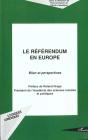 Le Referendum En Europe ; Bilan Et Perspectives - Preview