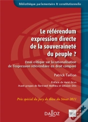 Capa do artigo Le Référendum, Expression Directe De La Souveraineté Du Peuple ? Essai Critique Sur La Rationalisation De L
