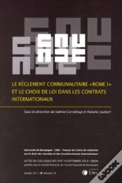 Capa do artigo Le Règlement Communautaire "Rome I" Et Le Choix De Loi Dans Les Contrats Internationaux