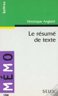 Capa do artigo Le Resume De Texte