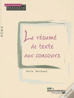 Capa do artigo Le Resumé De Texte Aux Concours