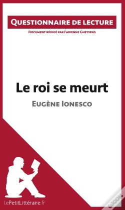Capa do artigo Le Roi Se Meurt D'Eugène Ionesco