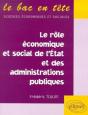 Le Role Economique Et Social De L'Etat Et Des Administrations Publiques - Preview