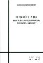 Le Sacré Et La Loi ; Essai Sur La Notion D'Hosion, D'Homère À Aristote - Preview