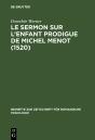 Le Sermon Sur L'Enfant Prodigue De Michel Menot (1520) - Preview
