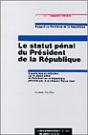 Le Statut Penal Du President De La Republique - Preview