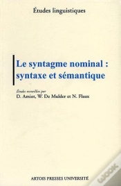 Capa do artigo Le Syntagme Nominal Syntaxe Et Semantique
