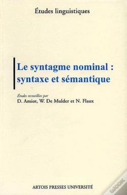 Capa do artigo Le Syntagme Nominal Syntaxe Et Semantique
