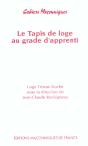 Le Tapis De Loge Au Grade D'Apprenti - Preview
