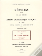 Le Temple D'Edfou Tome Quatorzieme Réédition Premier Édition