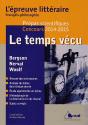 Le Temps Vécu ; L'Épreuve Littéraire 2014/2015 - Preview