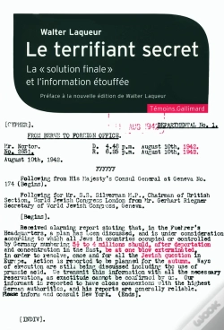 Capa do artigo Le Terrifiant Secret (La  Solution Finale  Et L'Information Eto