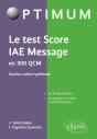 Le Test Score Iae Message En 300 Qcm - Section Culture Générale - Preview