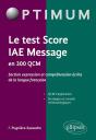 Le Test Score Iae Message En 300 Qcm (Section Expression Et Comprehension Écrite De La Langue Française) - Preview