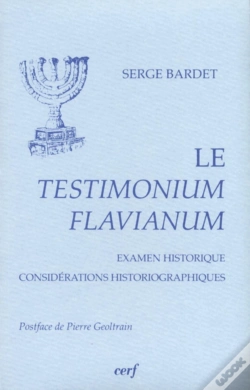 Capa do artigo Le Testimonium Flavianum