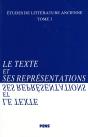 Le Texte Et Ses Représentations - Preview