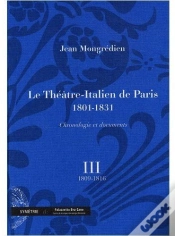 Capa do artigo Le Théâtre-Italien De Paris (1801-1831) ; Chronologie Et Documents T.3