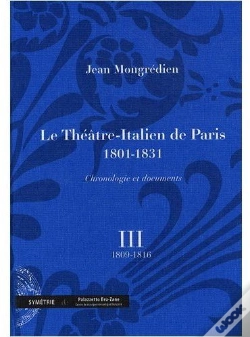 Capa do artigo Le Théâtre-Italien De Paris (1801-1831) ; Chronologie Et Documents T.3