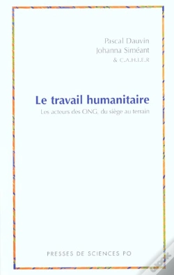 Capa do artigo Le Travail Humanitaire ; Les Acteurs  Des O.N.G. Du Siege Au Terrain