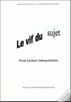Capa do artigo Le Vif Du Sujet : Texte, Lecture, Interprétation