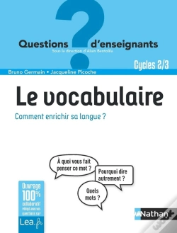 Capa do artigo Le Vocabulaire, Comment Enrichir Sa Langue ? Questions D'Enseignants - Cycles 2 & 3 - 2019