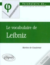 Capa do artigo Le Vocabulaire De Leibniz