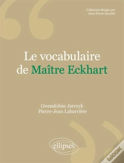 Capa do artigo Le Vocabulaire De Maître Eckhart