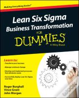 Lean Six Sigma Business Transformation For Dummies
