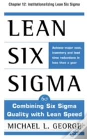 Capa do artigo Lean Six Sigma, Chapter 12